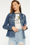 Fray Hem Denim Jacket