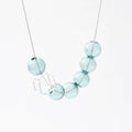Hex Hex Necklace - Silver/Aqua