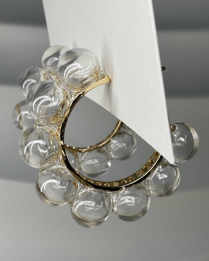 Glass Bubble Hoops