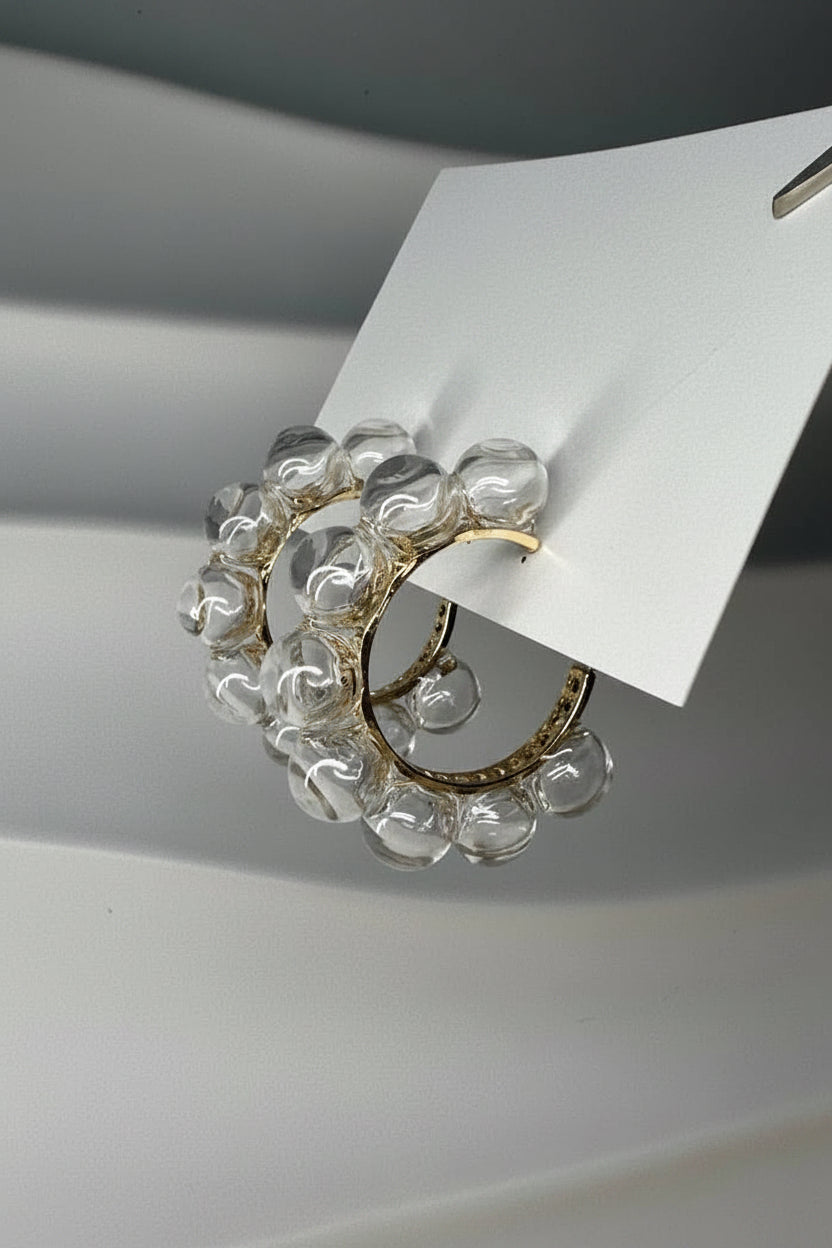 Glass Bubble Hoops