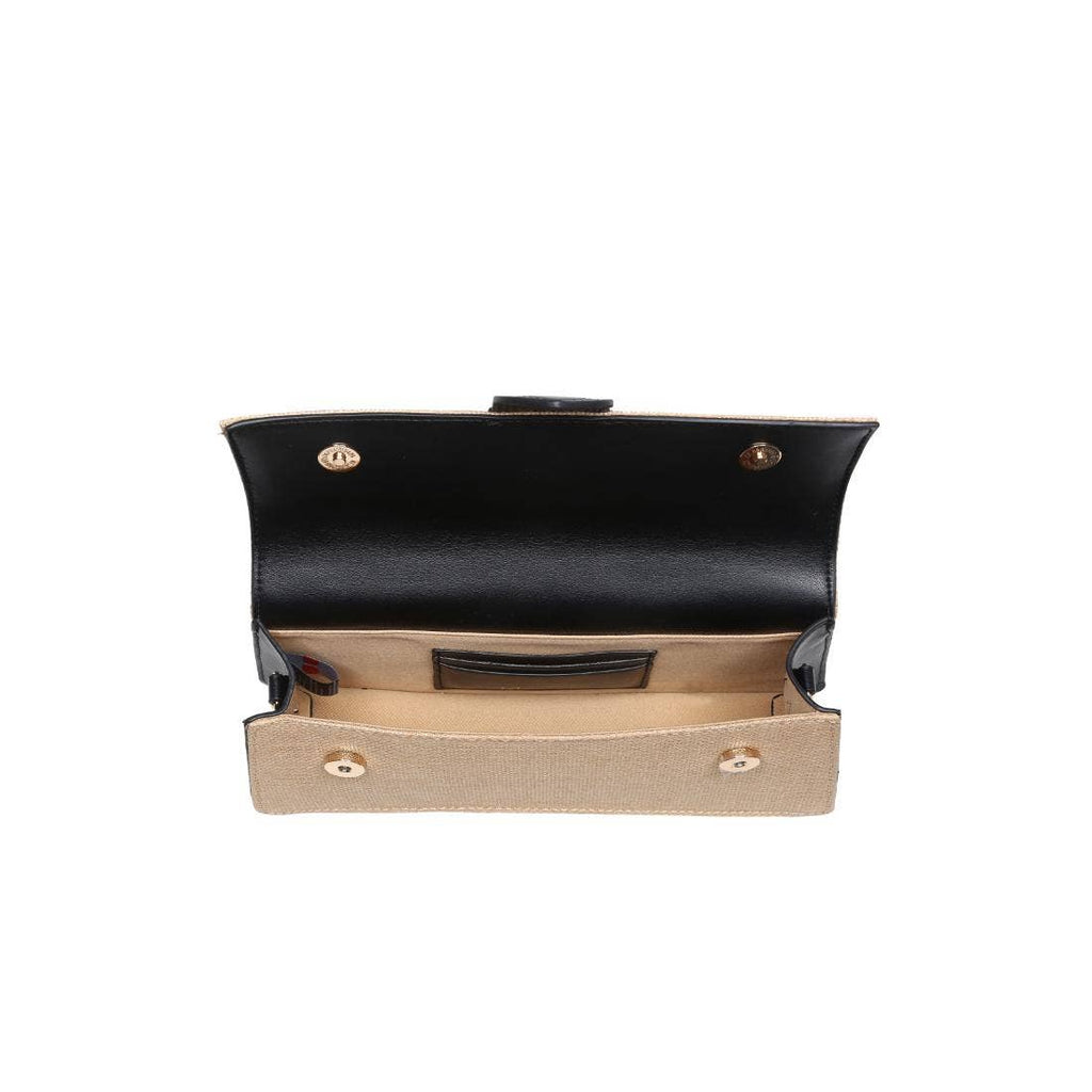 Violet Straw Crossbody - Natural Tan