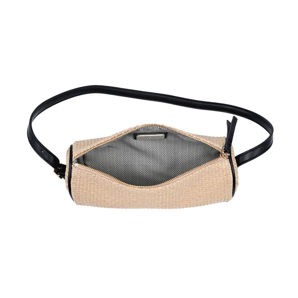 Mila Straw Shoulder Bag - Natural