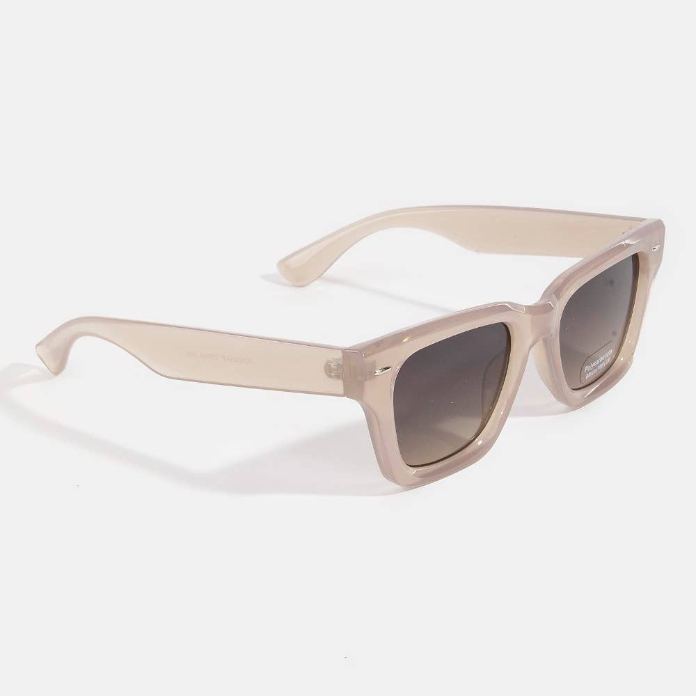 Retro Frame Rivet Detail Sunglasses - Assorted Colors