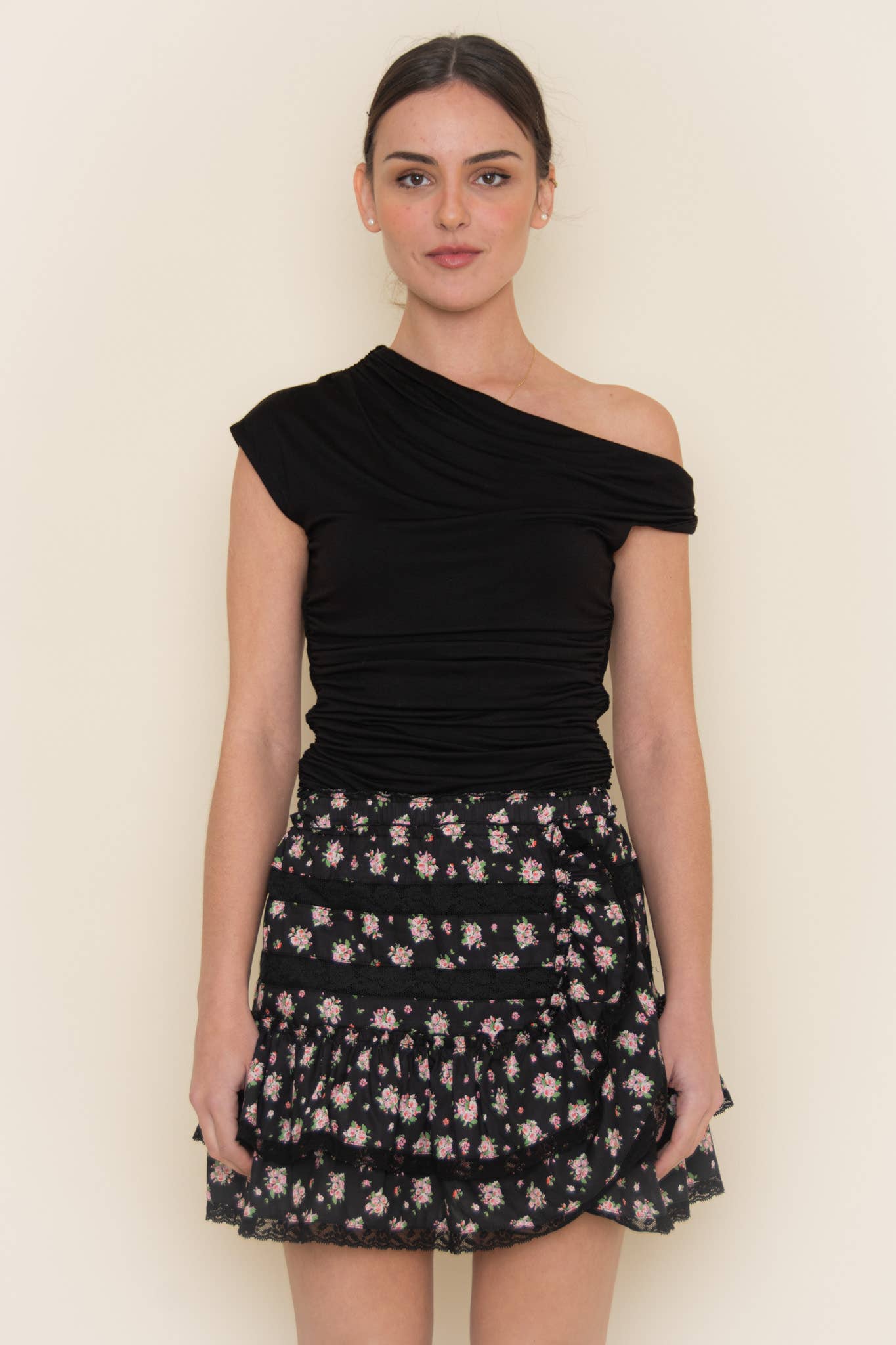 Single Side Off Shoulder Top