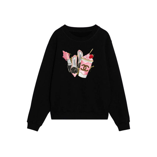 “Chanel Fashion” Sweatshirt - Black
