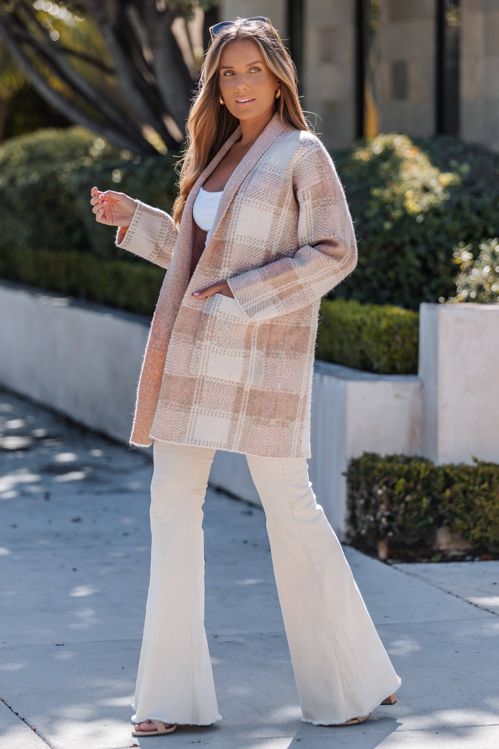 Aspen Mornings Plaid Coat - Pink Rain