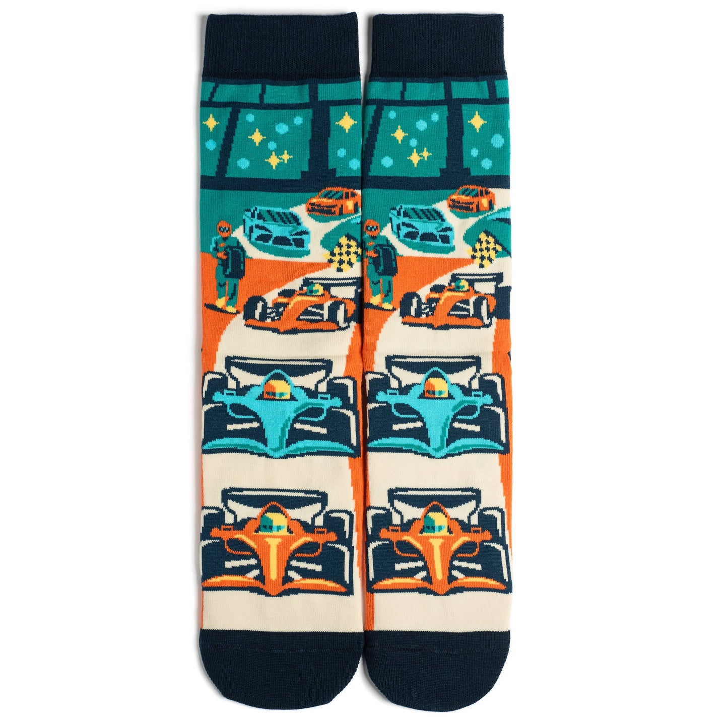 “Do Not Disturb, The Race Is On” Socks