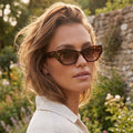 Angular Cat Eye Rivet Detail Sunglasses - Assorted Colors